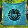 Tahiti Turquoise Premium Quilt A20  Quilt
